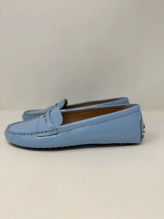 New Veronica Beard Jia Driving Loafer Sky Blue Sz 8.5 - Picture 7 of 14